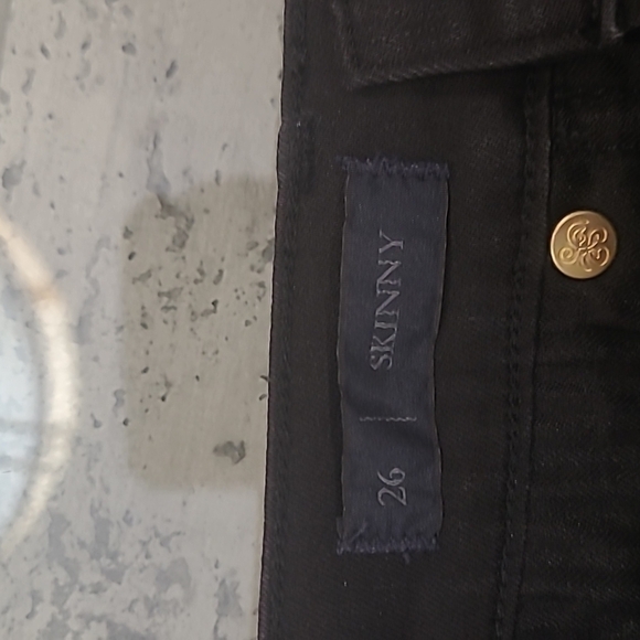 JUICY Couture Black Studded Embolished Skinny Jeans Waist 26 - Picture 9 of 9